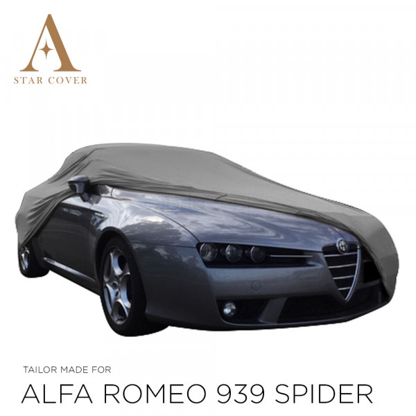 Alfa Romeo Brera Spider 939 Indoor Autoabdeckung - Maßgeschneidert -  Silbergrau