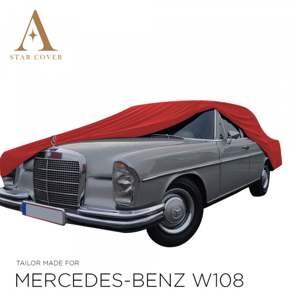 Mercedes-Benz W108 / W109 Cabrio Indoor Autoabdeckung - Maßgeschneidert - Rot