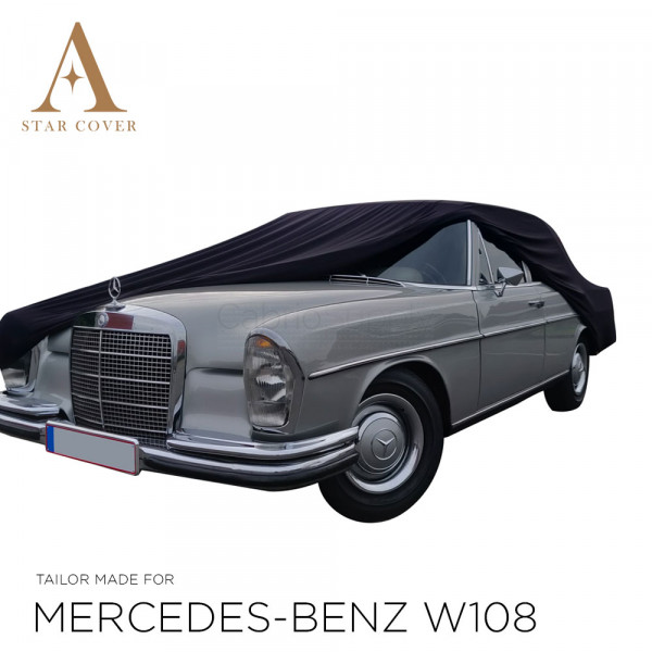 Mercedes-Benz W108 / W109 Cabrio Indoor Autoabdeckung - Maßgeschneidert -  Schwarz