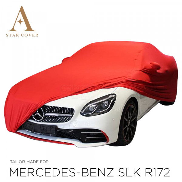 Mercedes-Benz SLK SLC R172 Autoabdeckung - Spiegeltaschen - Rot