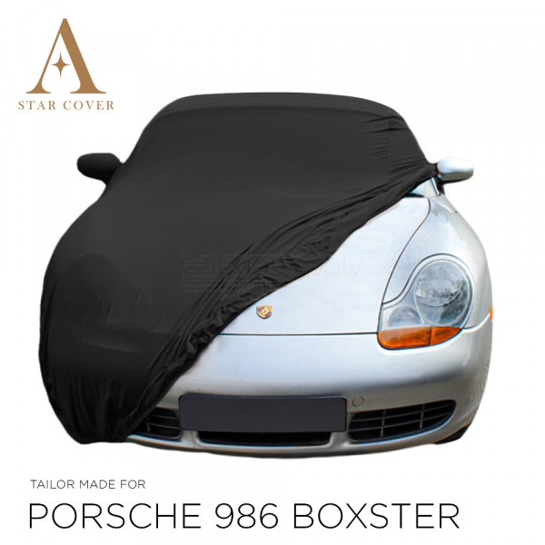 Porsche Boxster 986 Indoor Autoabdeckung - Spiegeltaschen - Schwarz