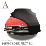 Mercedes-Benz R107 SL Indoor Autoabdeckung - Maßgeschneidert - Schwarz