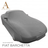 Fiat Barchetta Indoor Abdeckung Silbergrau - Spiegeltaschen