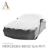 Mercedes-Benz SLK R171 Autoabdeckung - Maßgeschneidert - Spiegeltaschen - Grau