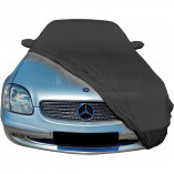 Mercedes-Benz SLK R170 Autoabdeckung - Maßgeschneidert - Spiegeltaschen -Schwarz