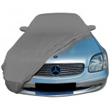 Mercedes-Benz SLK R170 Indoor Abdeckung - Maßgeschneidert - Spiegeltaschen - Grau
