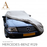Mercedes-Benz R129 SL Wasserdichte Vollgarage - Star Cover - Militär Khaki - Spiegeltaschen