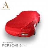 Porsche 944 & 968 Indoor Autoabdeckung - Spiegeltaschen - Rot