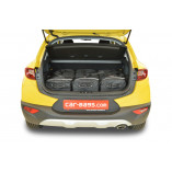 Kia Stonic (YB) 2017-heute (verstellbarer Ladeboden in oberer Position) Car-Bags Reisetaschen