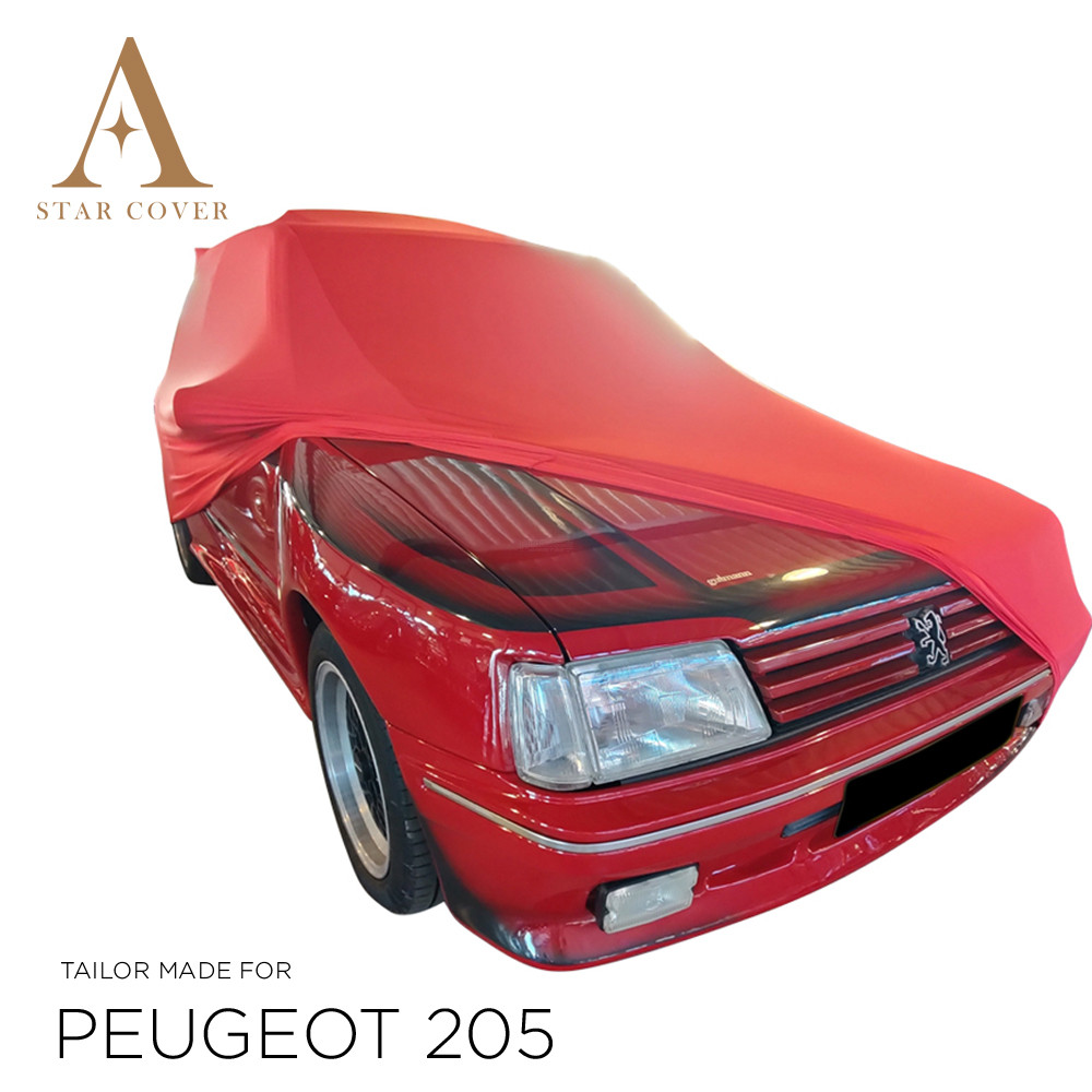 Peugeot 205 Universal-Autoabdeckung aus schwarzem Lycra - de