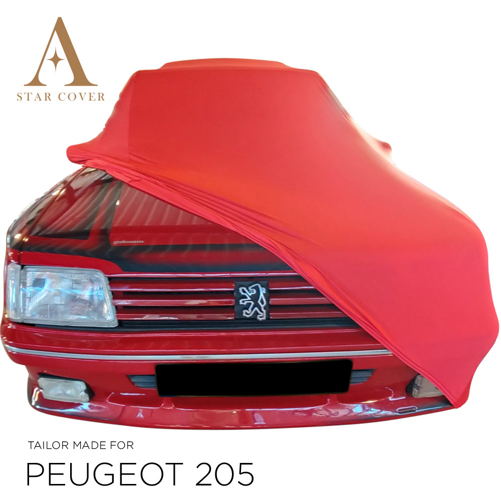 Peugeot 205 Universal-Autoabdeckung aus schwarzem Lycra - de