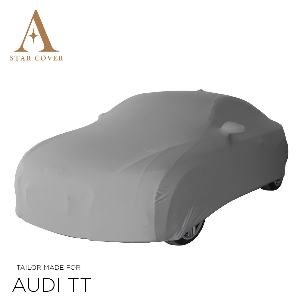 Audi TT 8J Roadster Indoor Autoabdeckung - Spiegeltaschen - Silber